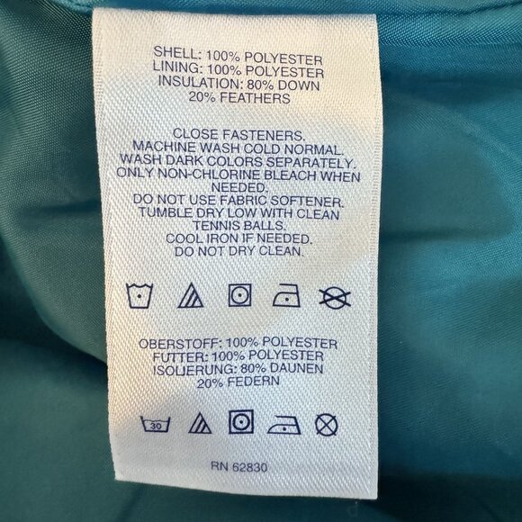 Lands End Vintage Womens‎ Down Puffer Vest Blue Small 6-8 Lightweight Outerwear - Picture 7 of 9